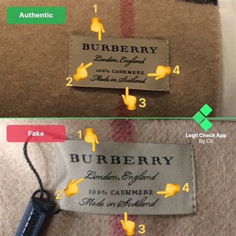 burberry scarf authentic or fake|authentic burberry tag.